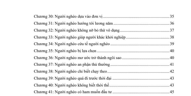 LOGIC CỦA NGƯỜI NGHÈO