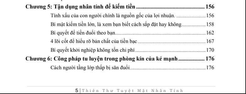 THIÊN THƯ TUYỆT MẬT NHÂN TÍNH