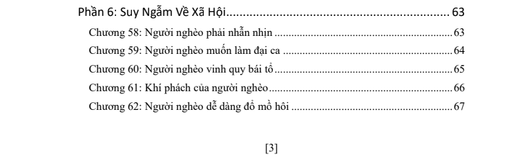 LOGIC CỦA NGƯỜI NGHÈO