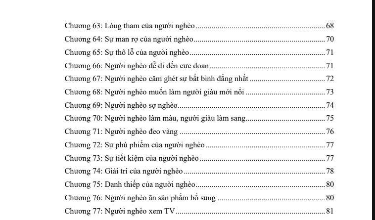 LOGIC CỦA NGƯỜI NGHÈO