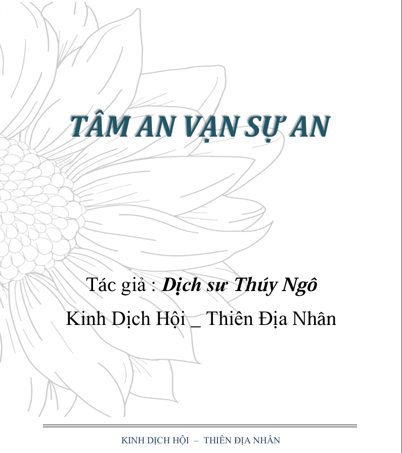 TÂM AN VẠN SỰ AN : CHIẾC CHÌA KHÓA HÓA GIẢI KHỔ ĐAU VÀ MỞ RA BÌNH YÊN NỘI TÂM