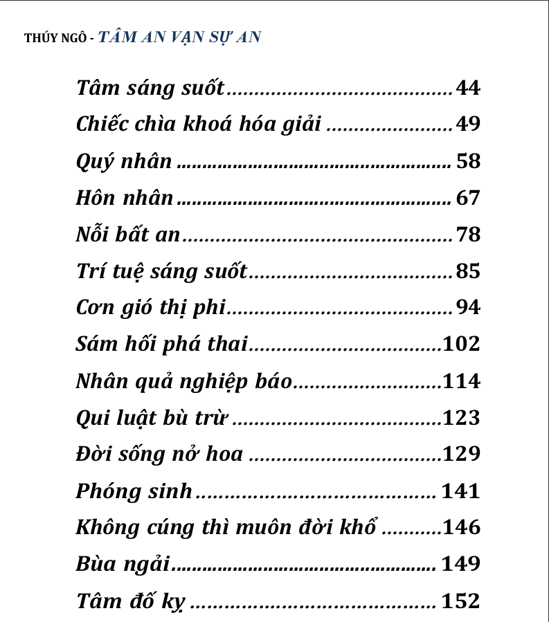 TÂM AN VẠN SỰ AN : CHIẾC CHÌA KHÓA HÓA GIẢI KHỔ ĐAU VÀ MỞ RA BÌNH YÊN NỘI TÂM