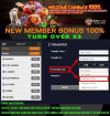 WELCOME CASHBACK 100% (Kalah balik modal)
