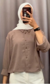51.kemeja crop crinkle