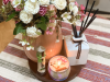 1pc Bali Round Wood Candle Holder