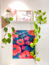 Uplifting Poppy Flower Set of 2 Canvas Wall Art Deco