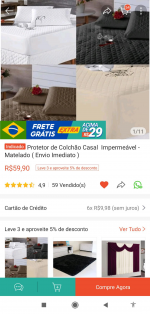 Capa de colchão casal impermeável