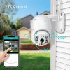 Anbiux 1080p câmera de segurança wi fi ao ar livre