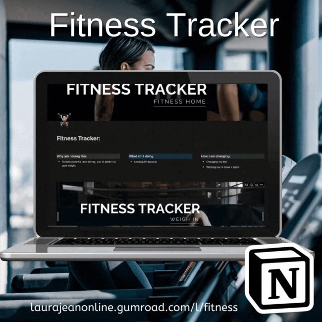 Fitness Tracker | Notion Bundle