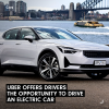 Uber offers drivers the opportunity to drive an electric car