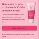 Brinde O’Boticário 💖