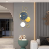 YIJIDECOR Large Wall Clocks for Living Room Decor Big Modern Wall Clock Battery Operated Silent Non-Ticking for Bedroom Office Kitchen Home Decoration Gold Metal Unique Wall Watch Clock 15 x 30 inches