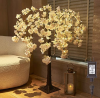 LITBLOOM Lighted Tree with Cherry Blossom 180 Fairy Lights 4FT, Pink Flower Faux Tree Lights for Indoor Outdoor Home, Wedding, Party Spring Decoration