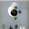 YIJIDECOR Large Wall Clocks for Living Room Decor Modern Silent Wall Clocks Battery Operated Non-Ticking for Bedroom Office Kitchen Home Metal Glass Decoration Wall Watch Clock Quartz for Indoor House