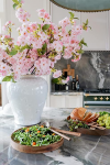 Pink Cherry Blossom Stems – Pack of 3 – by Alice Lane Home Collection – Luxurious Vibrant Flowers – Faux Stems – Wedding, Home Décor