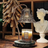 BINLIFA Candle Warmer Lamp, Dimmable Candle Warmer for Scented Wax, Electric Candle Melt Warmer Compatible with Large Jar Candles for Home Decor (Marble)…