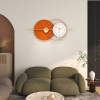 FLEBLE Extra Large Wall Clocks for Living Room Decor Modern Wall Clock Battery Operated Silent Non-Ticking for Home Office Bedroom Kitchen Gold Iron Decorative Wall Watch Clock Quartz for Indoor House