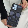 iPhone 14 Series Hollow Skull Design Case