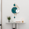 NEOTEND Big Wall Clock Large for Living Room Decor Modern Kitchen Farmhouse Wall Clock for Bedroom Silent Giant Decorative Office Non Ticking Wall Watch 31.5 Inch Circle