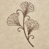 Touch of Class Aria Ginkgo Leaf Metal Wall Art Gold | Hanging Decor for Bedroom, Living Room, Bathroom