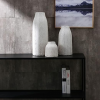 hjn Ceramic Vase for Home Decor White Vase for Flowers, Morden Table Vase, Boho Vase for Decor Accents/Living Room/Bookshelf/Mantel- White Texture(Large)