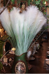 34" Artificial Grass Tall Plants with Reed, 6 Stems Fake Grass Faux Pampas Wheatgrass Greenery for Home Office Table Garden Indoor Outdoor Decor