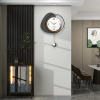 YIJIDECOR Modern Wall Clocks for Living Room Decor Large Pendulum Wall Clock Battery Operated Silent Non-Ticking for Kitchen Bedroom Office Home Wooden 16 inches Decorative Wall Watch Clock for Indoor