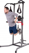 Body Champ Power Fitness Multi Function Power Tower VKR2078, Grey, one Size