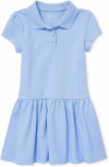 The Children's Place Baby Girls and Toddler Short Sleeve Pique Polo Dress