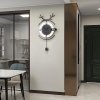 YIJIDECOR Decorative Wall Clock for Living Room Decor Large Modern Pendulum Wall Clocks Silent Non-Ticking Battery Operated for Bedroom Office Kitchen Home Creative Design Wood Wall Watch Clock 16*30"