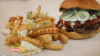 Lamb Burger with Creamy Cucumber Sauce