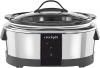 Crock-Pot 6 Quart Programmable Slow Cooker and Food Warmer Works with Alexa, Stainless Steel