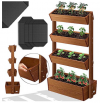 Raised bed with 4 levels