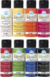 FolkArt Brush on Fabric Acrylic Paint Beginner Set (2-Ounce),
