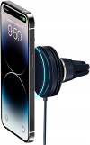 iOttie Velox Mini MagSafe Compatible Air Vent Car Mount in Midnight Blue with Wireless Charging. Compatible with MagSafe iPhones Including iPhone 12/13/14 Series (Car Charger Not Included)
