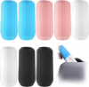 WOOXDYUK Set of 8 flexible bottle covers for travel, silicone bottle covers for travel, luggage accessories for men and women, travel size toiletries