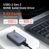 SSK Portable SSD 2TB External Drive, Up to 1050MB/s Extreme Solid State Drive, USB C 3.2 Gen2 NVME Protocol External SSD Drive for Type-c Smartphone,PS5,Xbox, Laptop,MacBook/Pro/Air and More