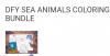 DFY SEA ANIMALS COLORING BUNDLE