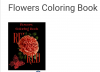 Flowers colouring book