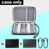 Case Compatible with Samsung T7/ for T7 Touch Portable SSD - 1TB, 2TB, 500GB USB 3.2 External Solid State Drive. Carrying Travel Box for 2 Pack Samsung SSD and Cables (Box Only) - Black