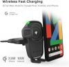 iOttie Car Charger Easy One Touch Wireless 2 Qi Charging CD Slot + Air Vent Combo Phone Mount for iPhone, Samsung Galaxy, Huawei, LG, Smartphones
