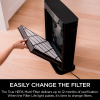 Shark HE402AMZ Air Purifier 4 True HEPA with Microban Protection Cleans up to 1000 Sq. Ft., Captures 99.98% of particles, allergens, smoke, odors to 0.1–0.2 microns, Advanced Odor Lock, 4 Fan, Grey