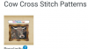 Cow cross stitch pattern.