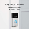 Roll over image to zoom in Ring Video Doorbell - 1080p HD video, improved motion detection, easy installation – Satin Nickel