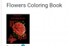 Flower coloring book