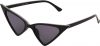 Betsey Johnson Women's Future Play Cat Eye Sunglasses, Black, 145 mm
