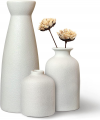 White Ceramic 3 Set Vases 25%  OFF