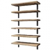 Set of 6 Floating Wooden Shelves