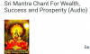 Sri Mantra Chant For Wealth, Success and Prosperity (Audio)