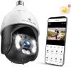 Light Bulb Security Camera Outdoor Waterproof 2K, SYMYNELEC 2.4GHz Wireless WiFi Light Socket Security Camera, 4MP Smart Cam with Color Night Vision Human Motion Detection IP65 Works with Alexa Google